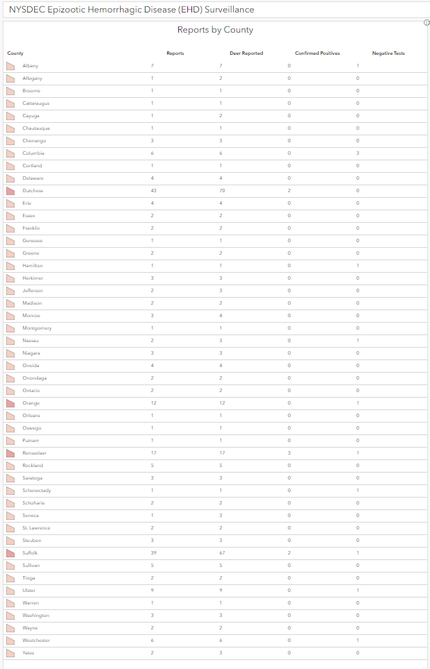 image of positive cases by county