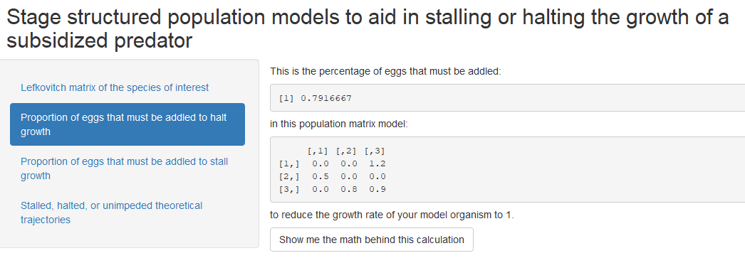 Screen shot of Stage structured population model_proportion of eggs