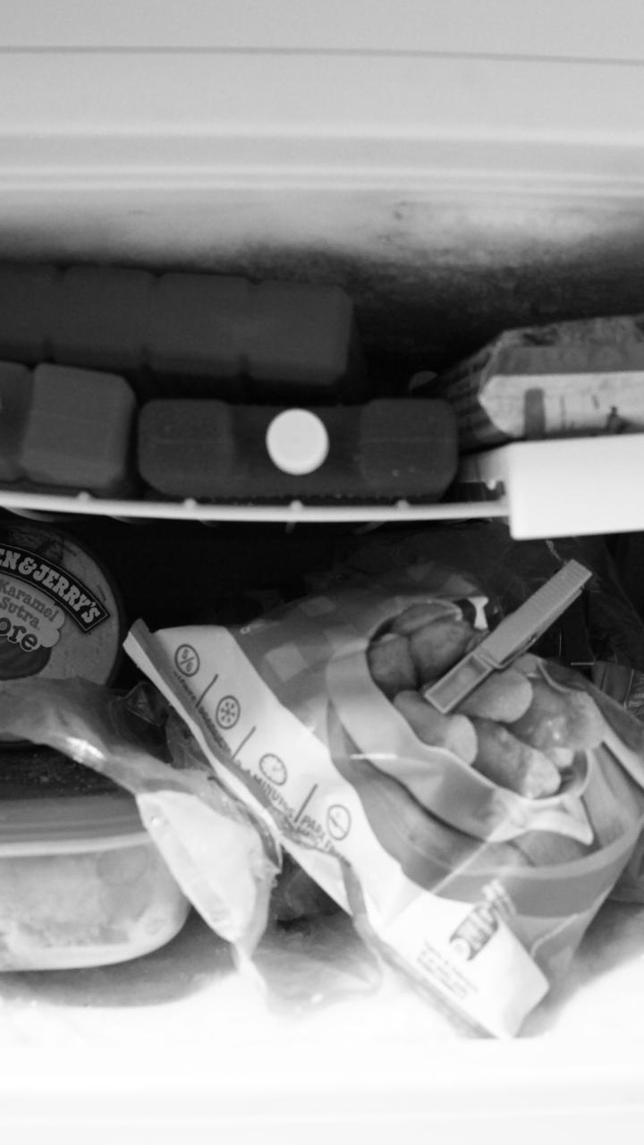 inside the freezer 