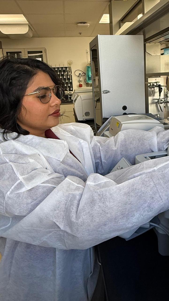 calibrating equipment in a lab
