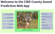 Screenshot of The CWD Detection Web App Dashboard  