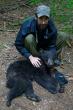 Andrew on a black bear health survey
