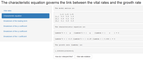IsoPOPd characteristic equation