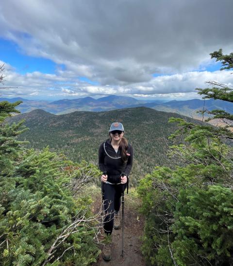 woman hiking
