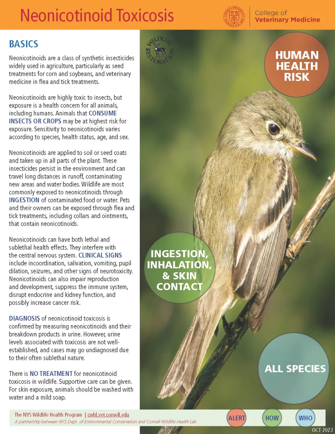 thumbnail of Neonicotinoid Toxicosis fact sheet