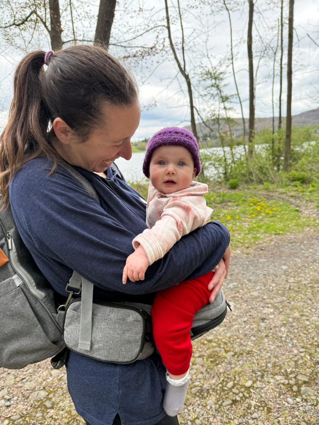 Dr. Jen Grauer with her daughter Lydia