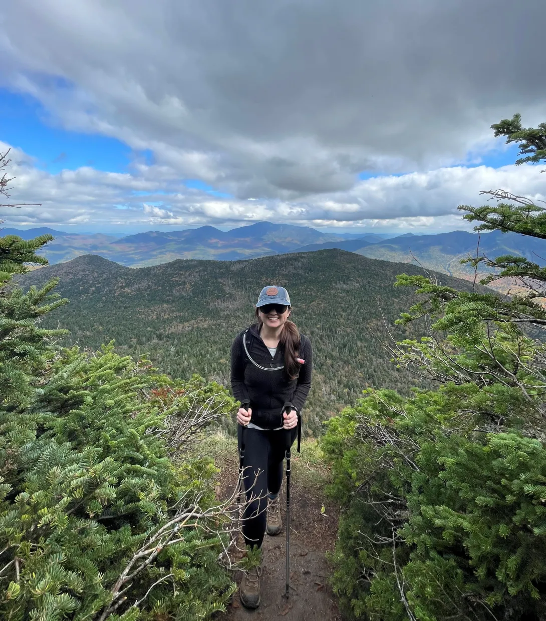 woman hiking