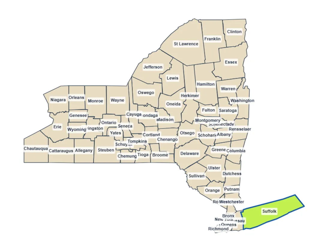 October EHD postiive map fo NY