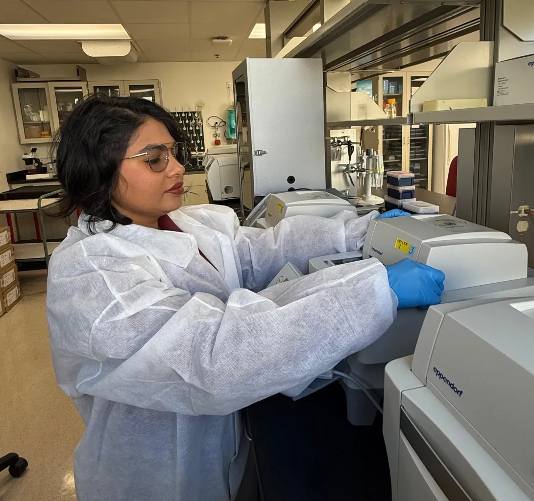 calibrating equipment in a lab
