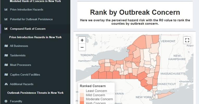 Screenshot showing user interface with map