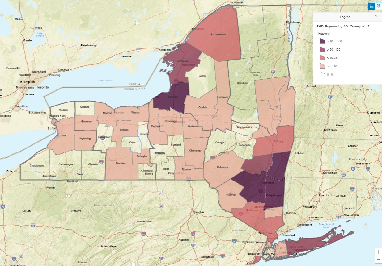 EHD case map